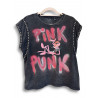 Camiseta Pink Punk Tachuelas