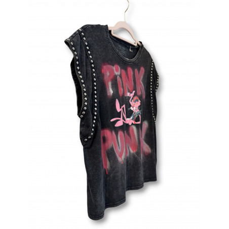 Camiseta Pink Punk Tachuelas