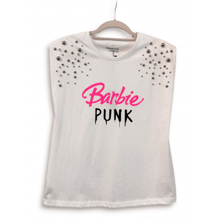Camiseta Barbie Punk Tachuelas