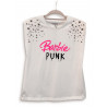 Camiseta Barbie Punk Tachuelas