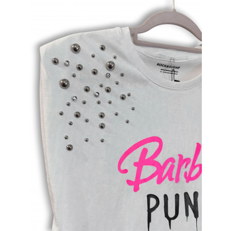 Camiseta Barbie Punk Tachuelas
