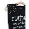 Camiseta Olvídalo Negra Tachuelas