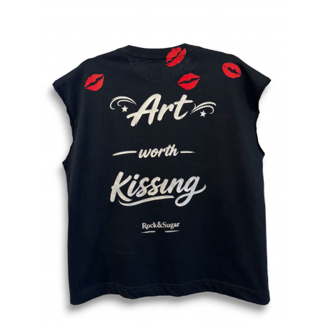 Camiseta Sin Mangas Kisses