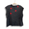 Camiseta Art Worth Kissing Silver
