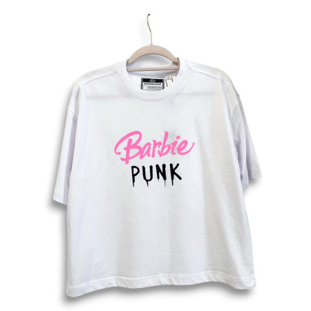 Camiseta Barbie Punk White