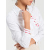 CAMISA ESPIGA BLANCA BORDADO CORAZON