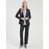 CHAQUETA GRIS RAYA DIPLOMATICA VERDE LUREX