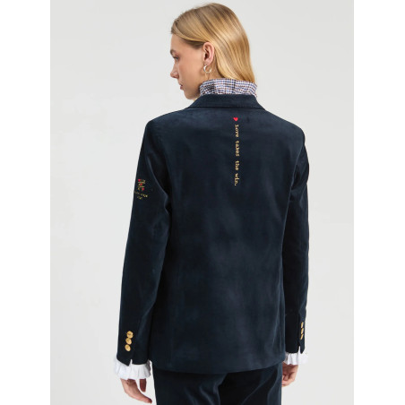 CHAQUETA TERCIOPELO MARINO