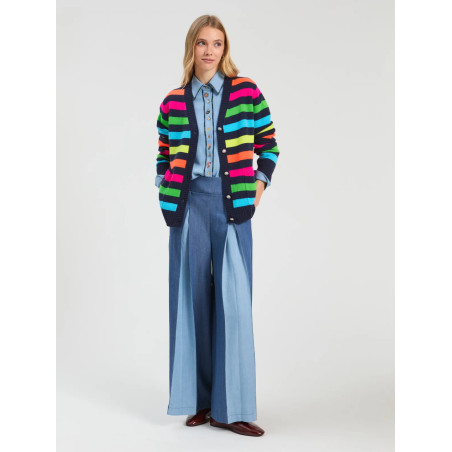 PANTALÓN PALAZZO DENIM TENCEL