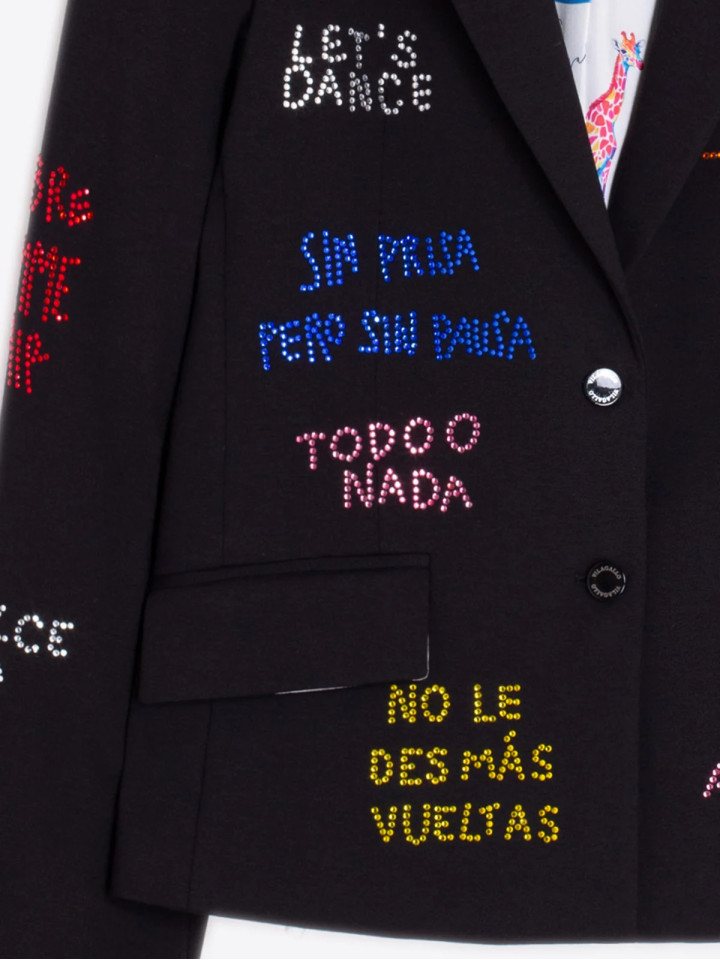 CHAQUETA STRASS PUNTO ROMA