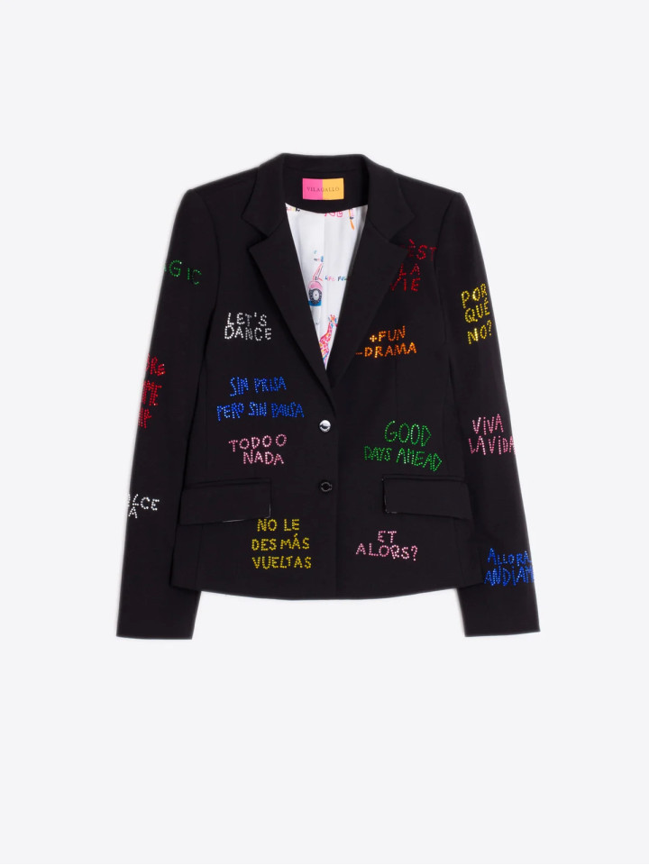 CHAQUETA STRASS PUNTO ROMA