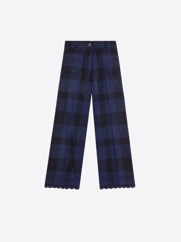 PANTALÓN VICHY MARINO NEGRO