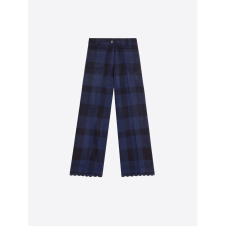 PANTALÓN VICHY MARINO NEGRO