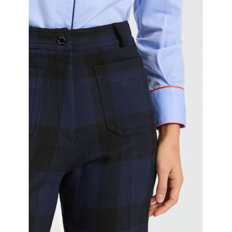 PANTALÓN VICHY MARINO NEGRO