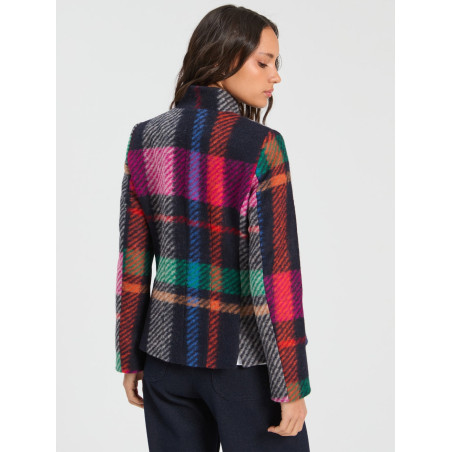CHAQUETA LANA CUADRO XL MULTICOLOR