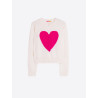 CARDIGAN INTARSIA CORAZON FUCSIA CRUDO
