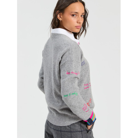 JERSEY PALABRAS GRIS