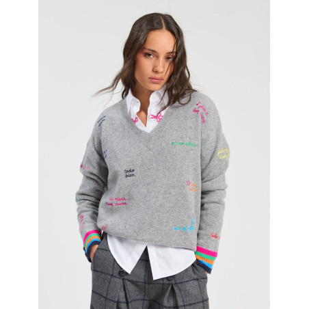 JERSEY PALABRAS GRIS